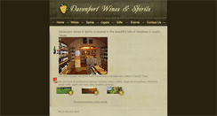 Desktop Screenshot of davenportwinespirits.com